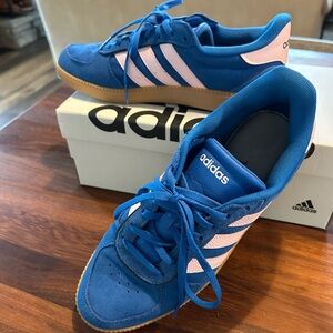 Adidas BREAKNET SLEEK Blue and Pink ‘Breaknet Sleek’ Sneakers, Sz 8